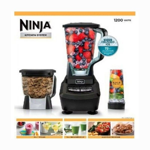 NINJA Kitchen System, 72oz Blender & Food Processor (Model: BL780WM)