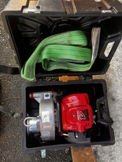 Portable Winch PCW4000 gas-powered capstan pulling winch.  