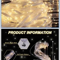 120 Pieces Wedding Wands with LED Multi Mode Light up Wands Silk Fairy Glow Ribbon Streamers with Bells for Wedding New Year Graduation Concert Raves 