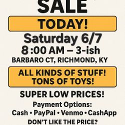 Yard Sale Today 