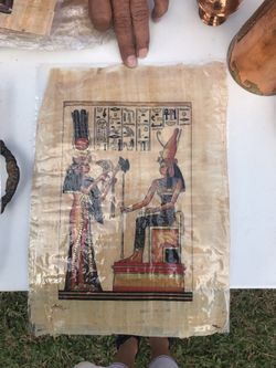 10 x 14 papyrus made in Egyptian craft with certified papers