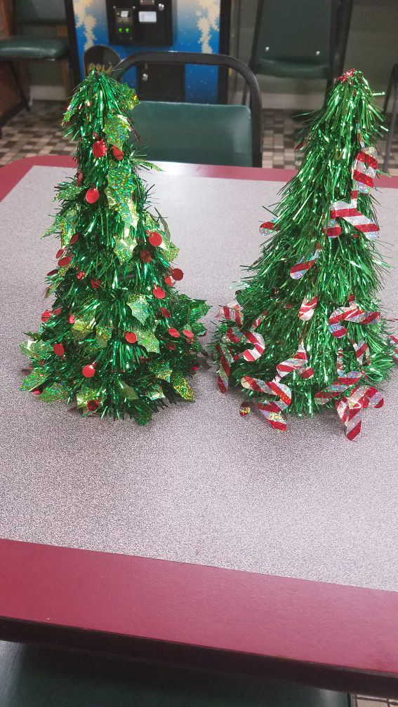 Beautiful table top Christmas tree decorations, 12 inches tall Free