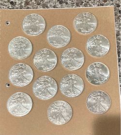 1oz Silver Eagle Coins *$3 Above Spot Pricing*