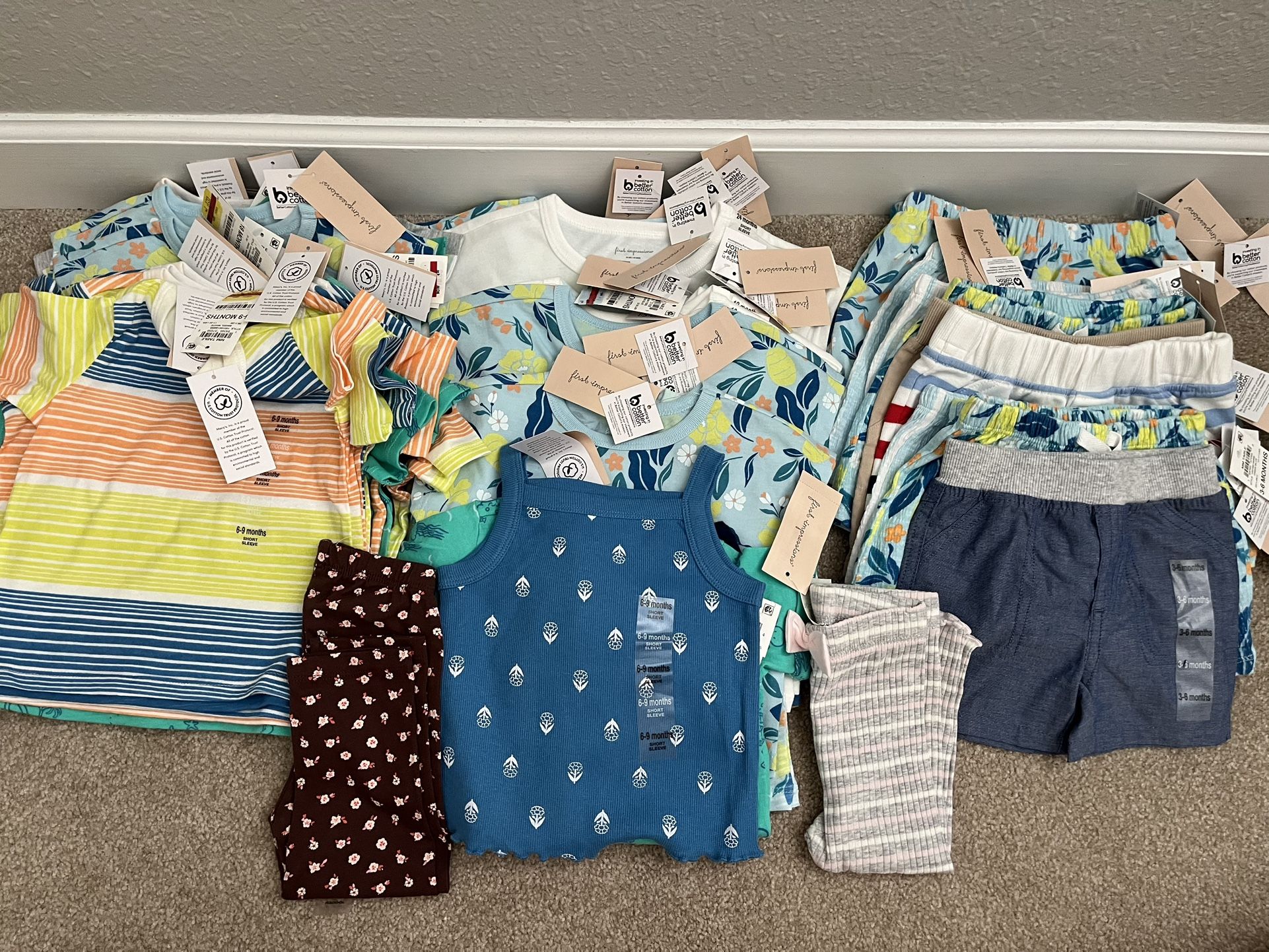 First Impressions Baby Clothing Lot 55 Pieces New 