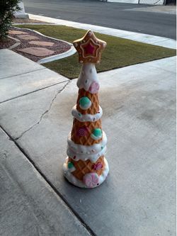 Gingerbread Christmas Tree Blowmold