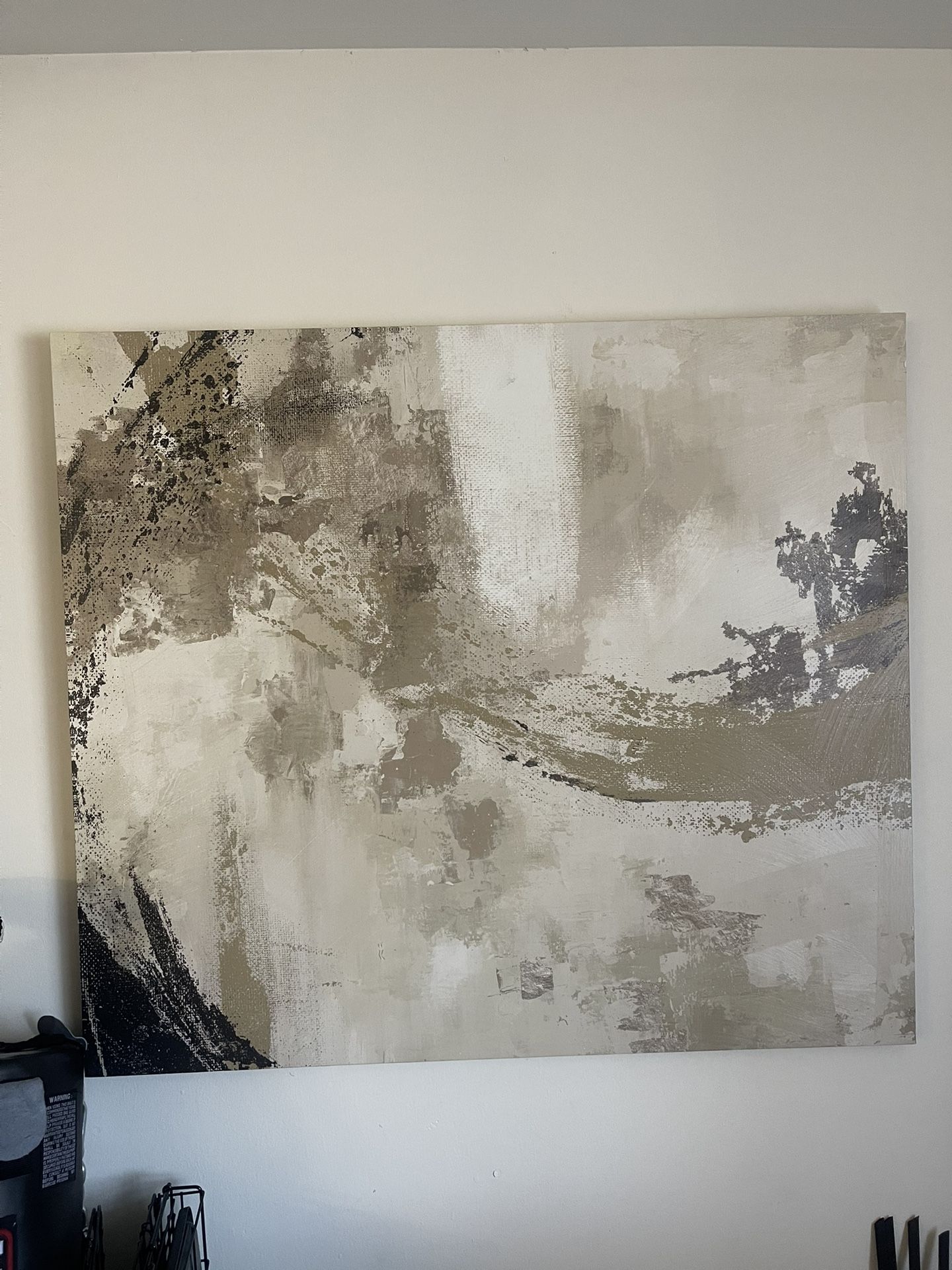 🖼️ Massive Neutral Wall Art – 45” x 48” – Statement Piece!