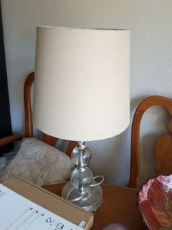 Table Lamp with Glass Ball Base