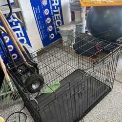 X Large Dog Crate - Brown/power 