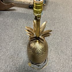 Mid Century Modern Brass Pineapple Lamp - LARGE