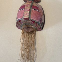 Vintage 1980s Signed Sculptural Wall Mask - Southwestern Art - M. Zeldin