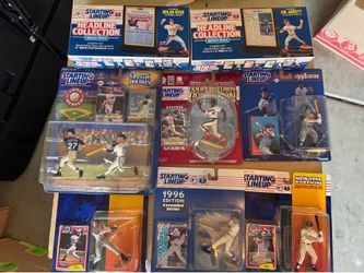 New in box Vintage Angels Starting Lineup Figures Garret Anderson Jim Abbott Nolan Ryan