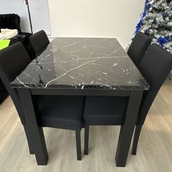 Marble Table With Chairs 