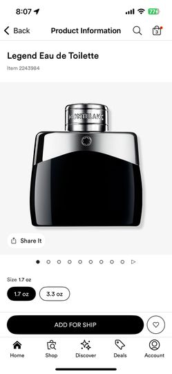 Mont Blanc Legend EDT Cologne 