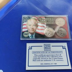 EISENHOWER COINS WITH COA PAPER 