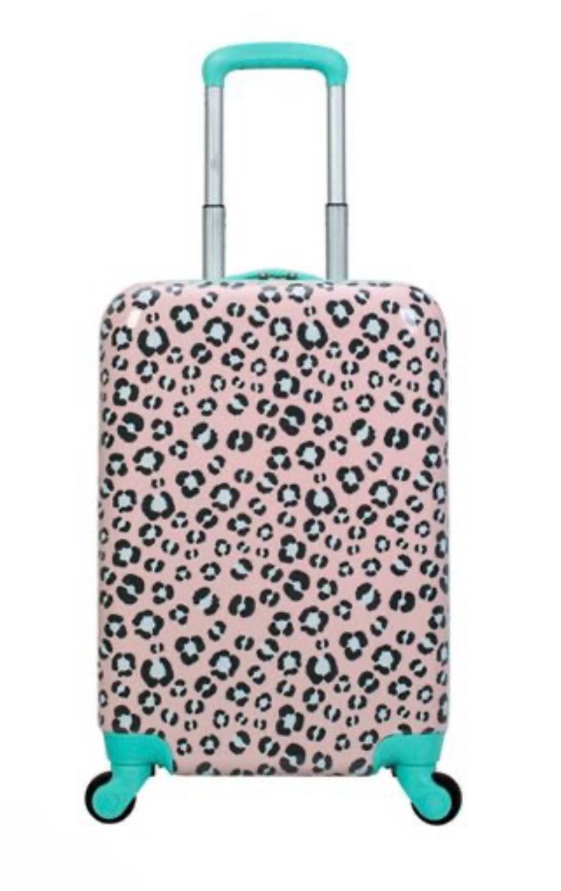 Kids Leopard Print Suitcase 