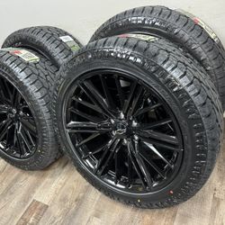 NEW 22 inch zl1 style wheels wrapped in 275/50r22 atturo ATS tires