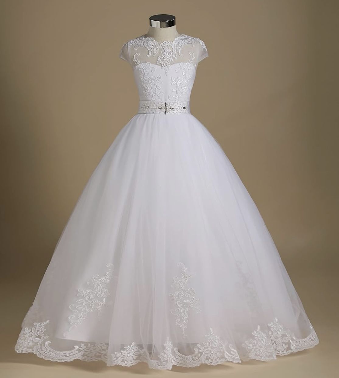 White Dress For Communion Or Flower Girl