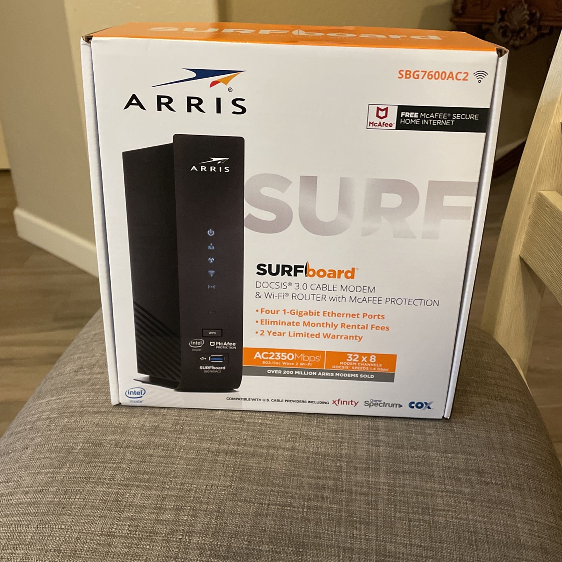 Arris Sufboard sbg7600ac2 Router
