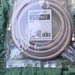 12 Ft Polymer Braided Water Ice Maker Connector Everbuilt