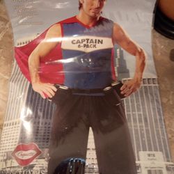 Captain 6-Pack Costume – Men’s L/XL (New)