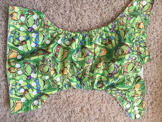 Ninja turtle cloth diaper