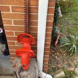 Electric Black And Decker Hedge Trimmer, Uses Extension Cord