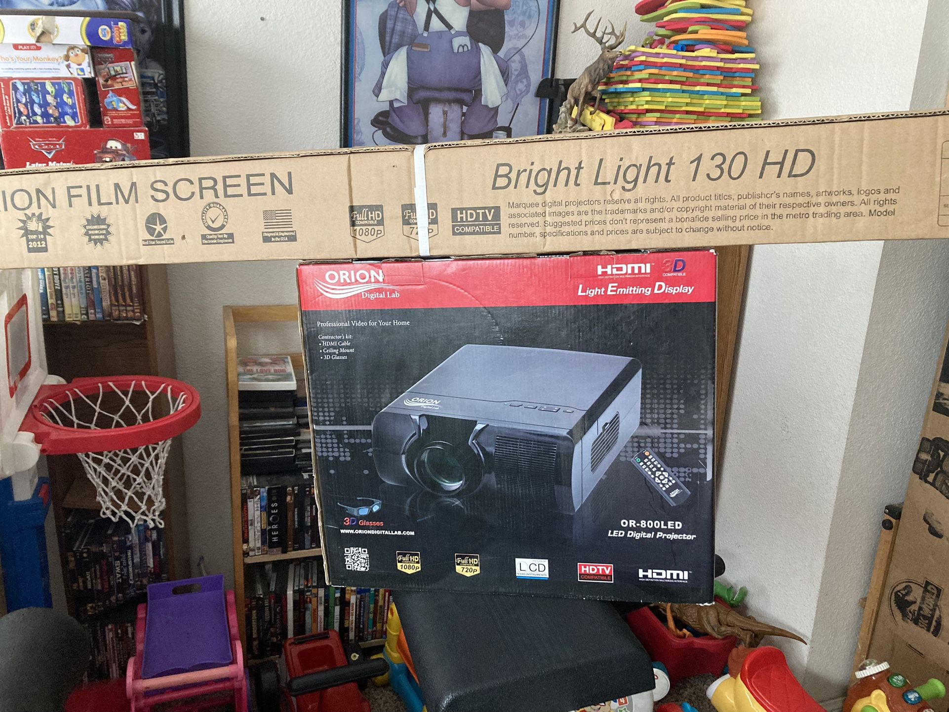 Orion Digital Projector And Screen