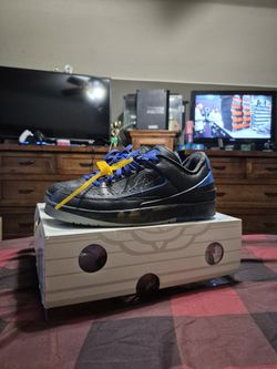 Off White Air Jordan 2 Low Varsity Royal Size 10.5