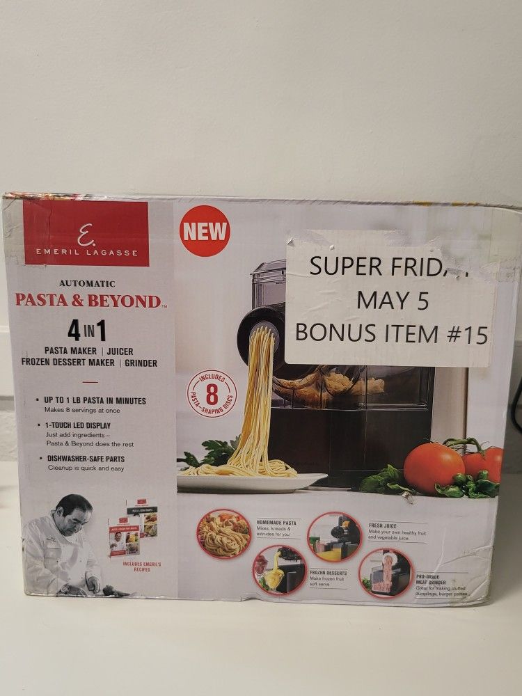 Emeril Lagasse Pasta & Beyond Automatic Pasta Maker Noodle Juicer