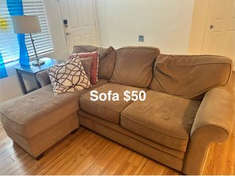Couch with chaise lounge