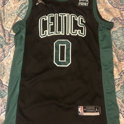 Tatum #0 Celtics Black Jersey Sz M