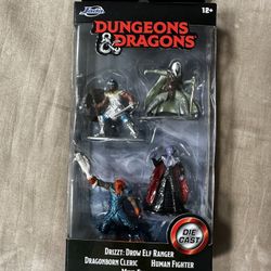 Jada Toys Dungeons & Dragons Die-Cast Metal Collectible Figures 4-Pack