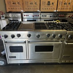 Viking 48”Wide All Gas Range Stove In Stainless Steel 