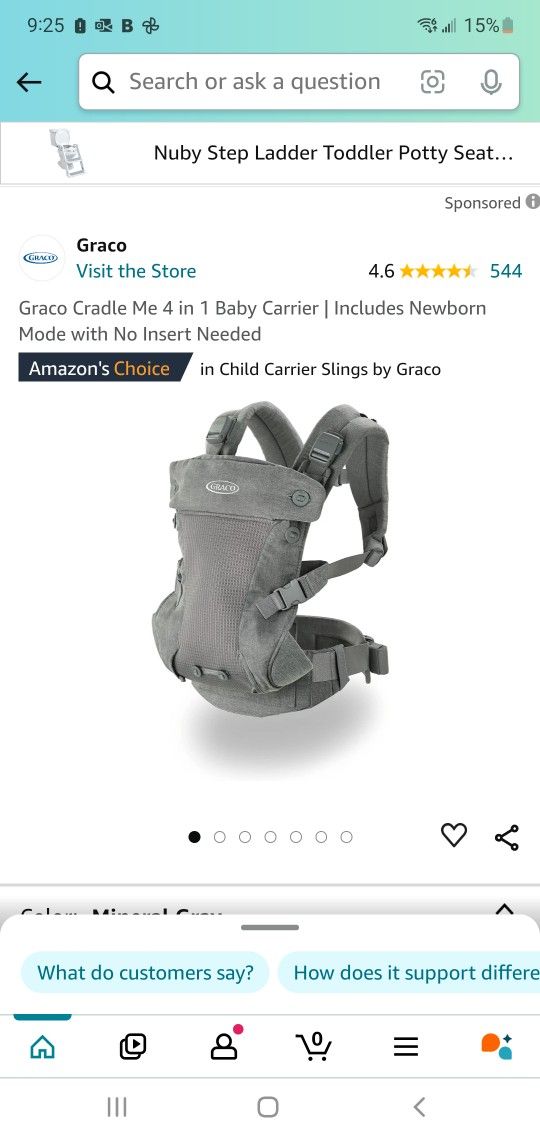 Graco Cradle Me 4-in-1 Baby Carrier