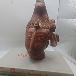 Vintage Mayan Pakal Head Decor