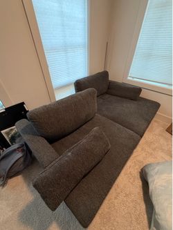 Dark gray couch