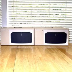 Sonos HiFi Set - Black.  2x Sonos Five -Black