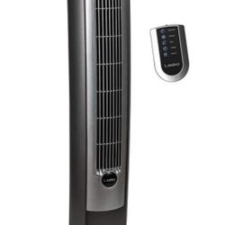 Lasko Oscillating Tower Fan with Remote, Quiet Floor Fans for Bedroom, 42", Silver T42951