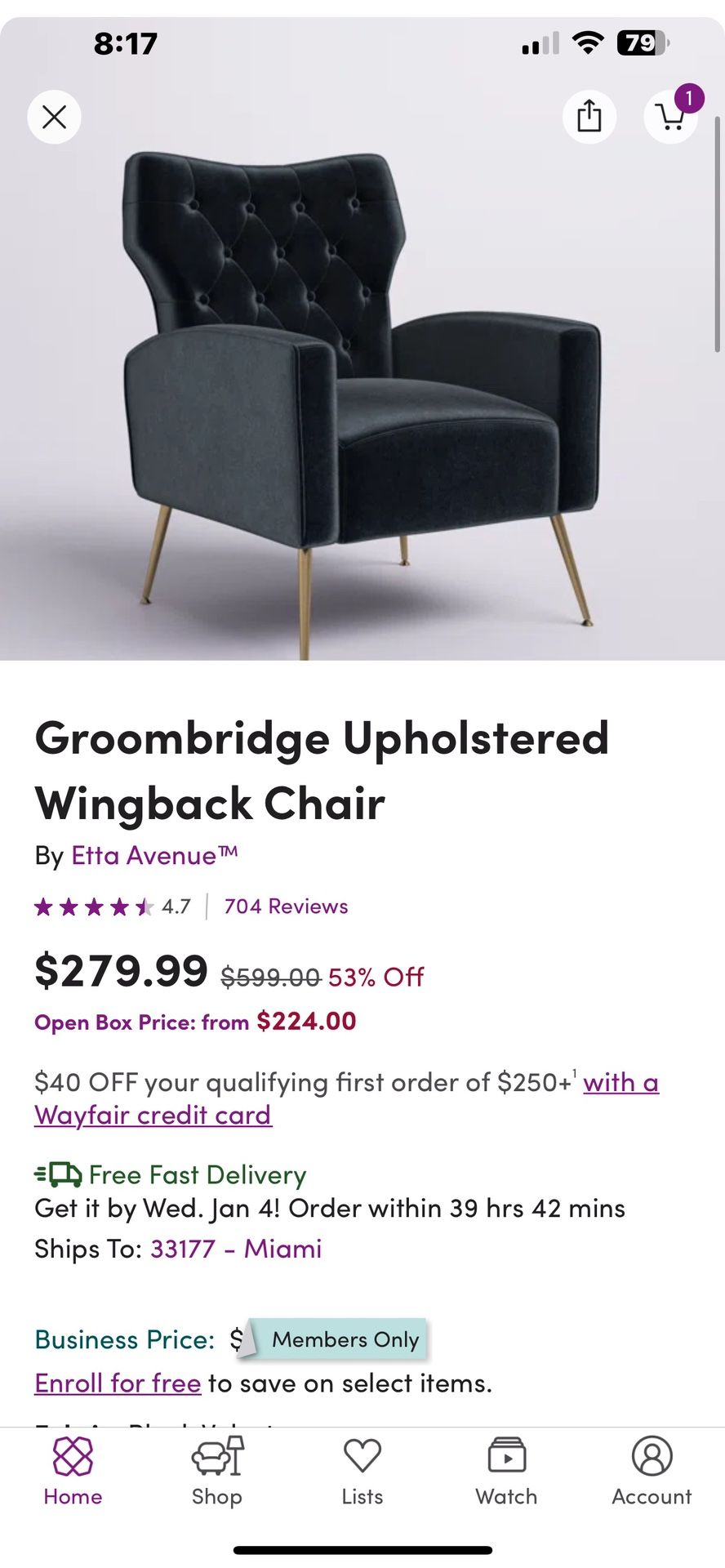 Wingback  Chair