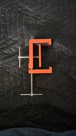 Orange C-Clamp with Threaded Screw