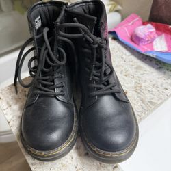 Kids Black Doc Martins 