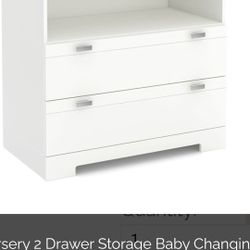 Delta Children Perry 3 Drawer Dresser with Changing Top and Interlocking Drawers, Bianca White