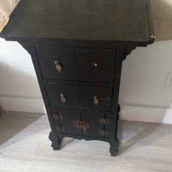 Asian Entry Table/ Side Table/ Dresser W/ 3 Drawers