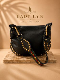 Gucci Studded Pelham Shoulder Bag
