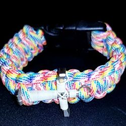 Rainbow Braided Paracord Bracelet
