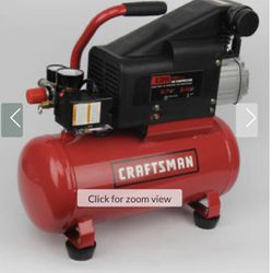 Craftsman 3 Gallon Air Compressor With Hose And Accessory Kit & 3 piece impact air drill. 