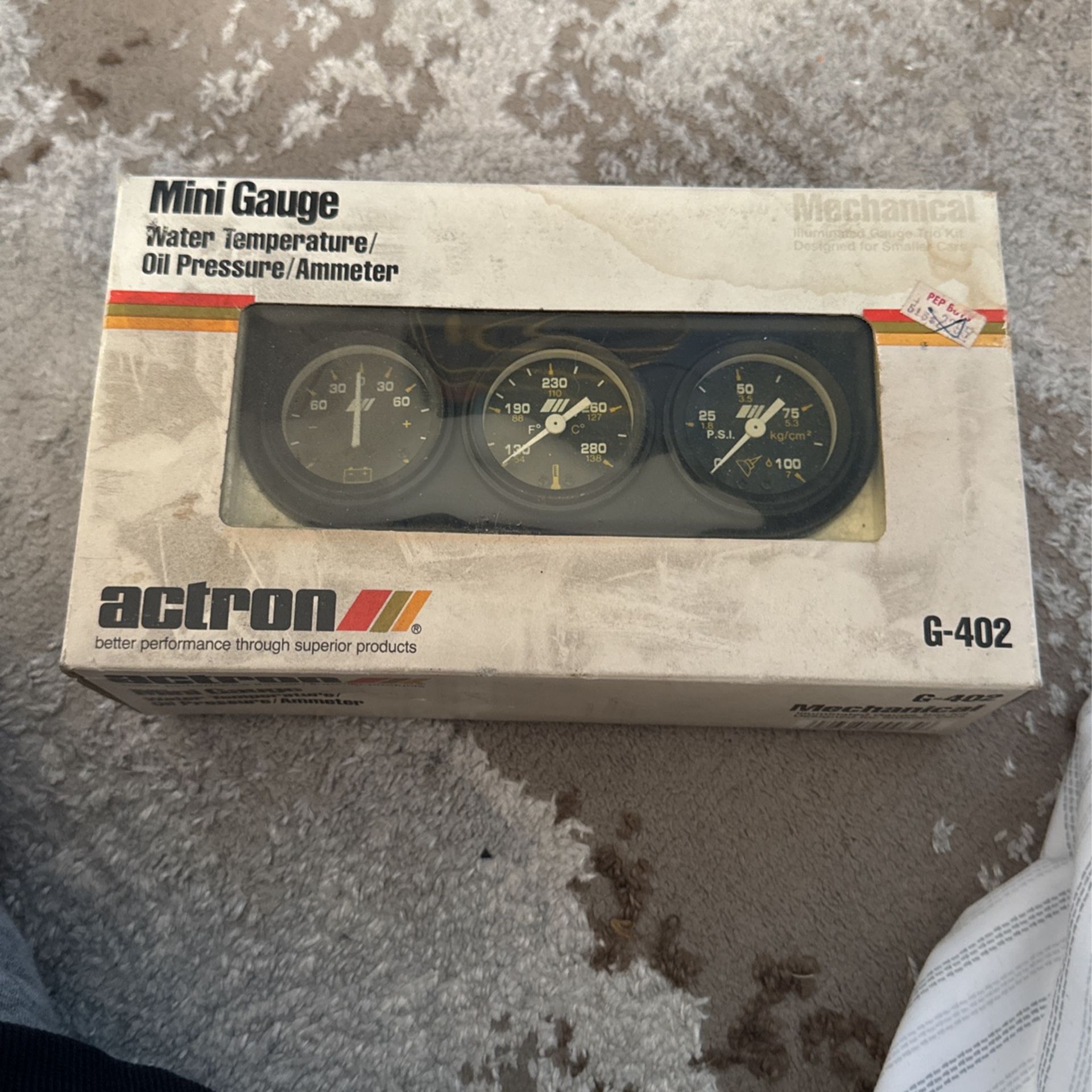 Mini Gauge Water Temperature/oil Pressure/Ammeter