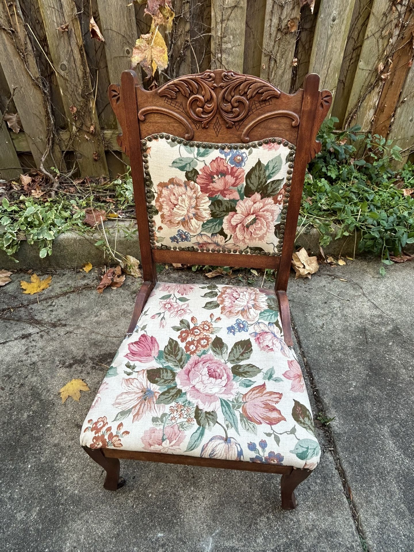 Victorian Eastlake-style armchair