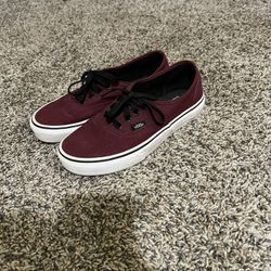 Maroon Vans 