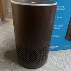 Amazon Echo Walnut Finish Alexa Speaker